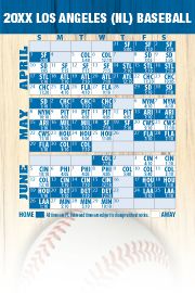 Magnetic Business Card Real Estate Baseball Schedules  |Realtor Tools